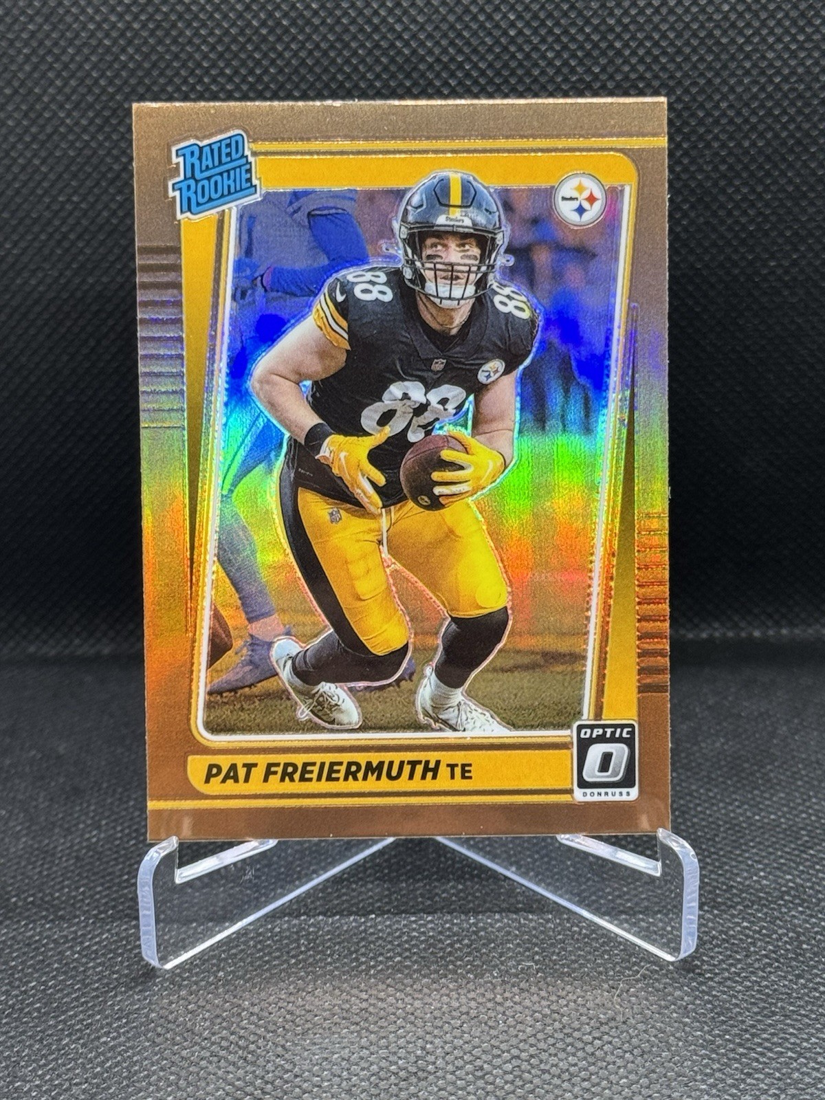 2021 Panini Donruss Optic Rated Bronze Prizm Pat Freiermuth #232 Rookie RC