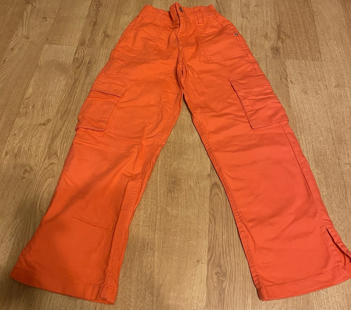 Pantalones cargo Primark coral rojo para niñas de 8 a 9 años