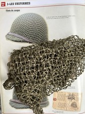 FILET CAMOUFLAGE CASQUE AMERICAIN US M1 JONC NORMANDIE ANGLAISE WWII WW2 1944