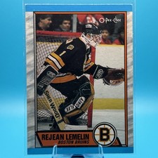 1989-90 O-Pee-Chee #40 Rejean Lemelin - NM
