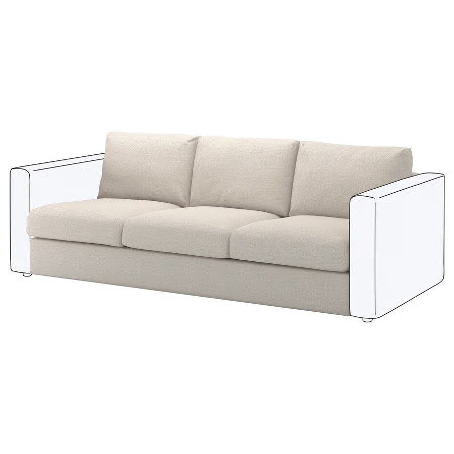 Ikea FINNALA sofa cover 3-seat, Tallmyra beige 704.548.46