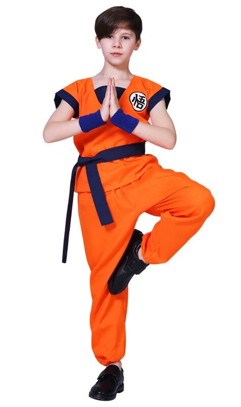 Niños Dragon Ball Z Goku Disfraz Juegos con disfraces Niños Niño Dragonball Gohan Conjunto Anime Foto 2 de 4