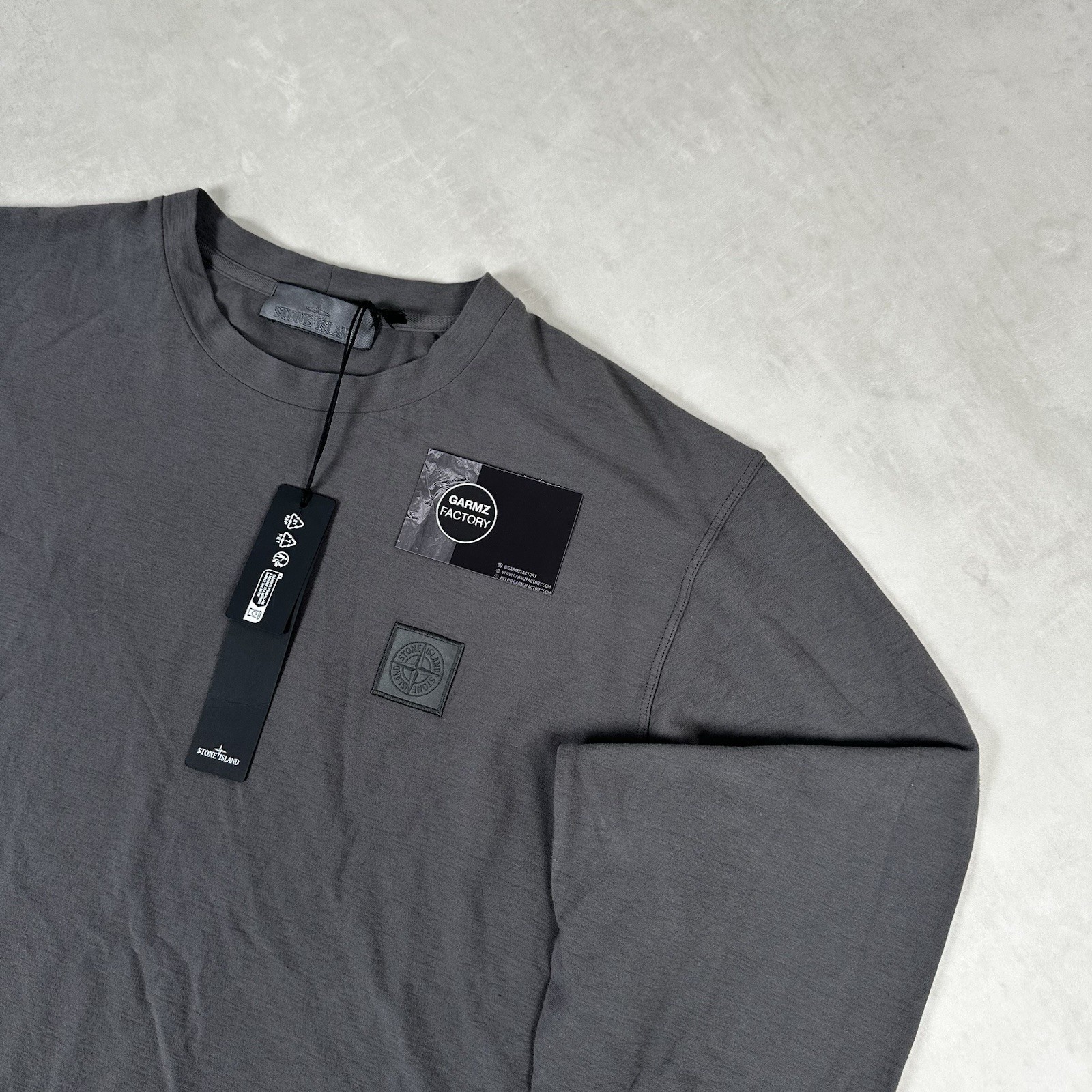 Stone Island Ghost Long Sleeve T - Shirt Grey - Small (20” P2P) - BNWT RRP £265 image 3