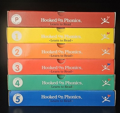Hooked on Phonics Learn To Read Levels 1-5 Complete Box Set BUNDLE Extras Kits