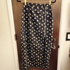 Esprit Vintage 90s Y2K Denim Assymetric Zip Front Skirt 5/6