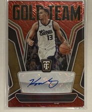 2024-25 Panini Totally Certified Keegan Murray Gold Team Mirror Red Auto /75