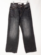 NWT Bershka Extra Baggy Jeans Womens US 4 Bla...