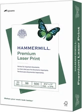 Hammermill Printer Paper, Premium Laser Print 32 Lb, 8.5 X 11-98 Bright, Made in