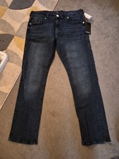 True Religion Mens Straight Relaxsd Jeans W36