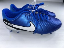 Nike Tiempo Legend 10 Academy Soccer Cleats Blue/White Size 5Y, NEW 218