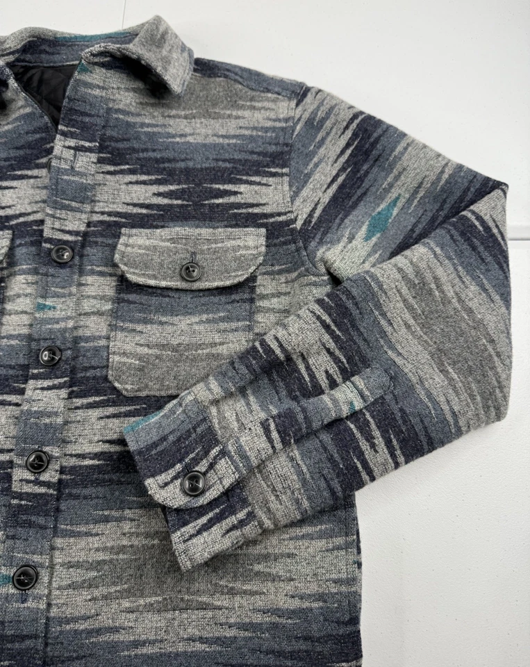 Pendleton Virgin Wool Jacket Aztec Navajo Southwestern Button Up Quilt Lined S - Image 3 of 4