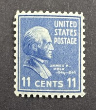 US Stamp Scott # 816  James Polk  11c Mint Never Hinged MNH  NH OG