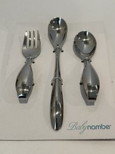 Baby nambe 3 Piece Stainless Steel Utensil Set By Sean O  Hara In Box