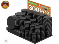 Filzgleiter Selbstklebend Set 300 StüCk - Schwarz - Premium MöBelgleiter Filz P