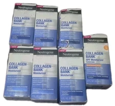 Lot 7 Neutrogena Collagen Bank Moisturizer & Moisturize Spf 30 Glow & Plump READ