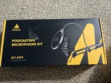Maono AU-A04 USB Condenser Microphone Kit for Podcasting, Black