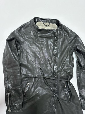 GIORGIO BRATO レザージャケット　organic edition Giorgio Brato Organic Edition Women's Leather Trench Coat Vintage