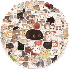 150 Pcs Cute Cat Stickers for Water Bottles, Funny Kitten Stickers, Gift