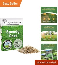 DEFRA Approved 400g Grass Seed for Resilient Lawns - Thrives in UK Climate 37.48 per kilo