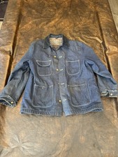 Vintage Big Ben Wrangler Jacket Mens Size 46 Denim Blanket Lined Barn Chore Coat