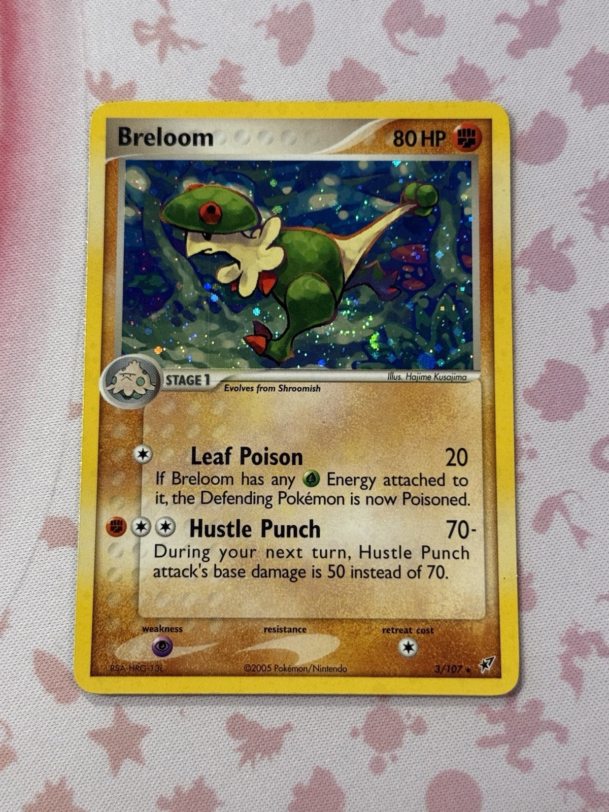 Pokemon EX Deoxys Breloom Holo Rare 3/107 NEAR MINT