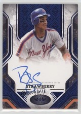 2025 Topps Tier One Prime Performers Blue Foil 59/75 Darryl Strawberry Auto 12pd