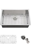 27x17 Undermount Stainless Steel Kitchen Sink 18 Gauge New