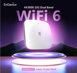 Fit Wireless Access Point (EWS356-FIT) | Wi-Fi vrai 6 Double bande AX3000 | Nuage