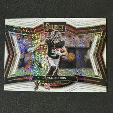 2024 Panini Select Football Drake London #433 Field Level White Sparkle SSP