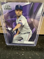 2025 Topps Chrome Black - Jacob deGrom #123 Purple Refractor /75