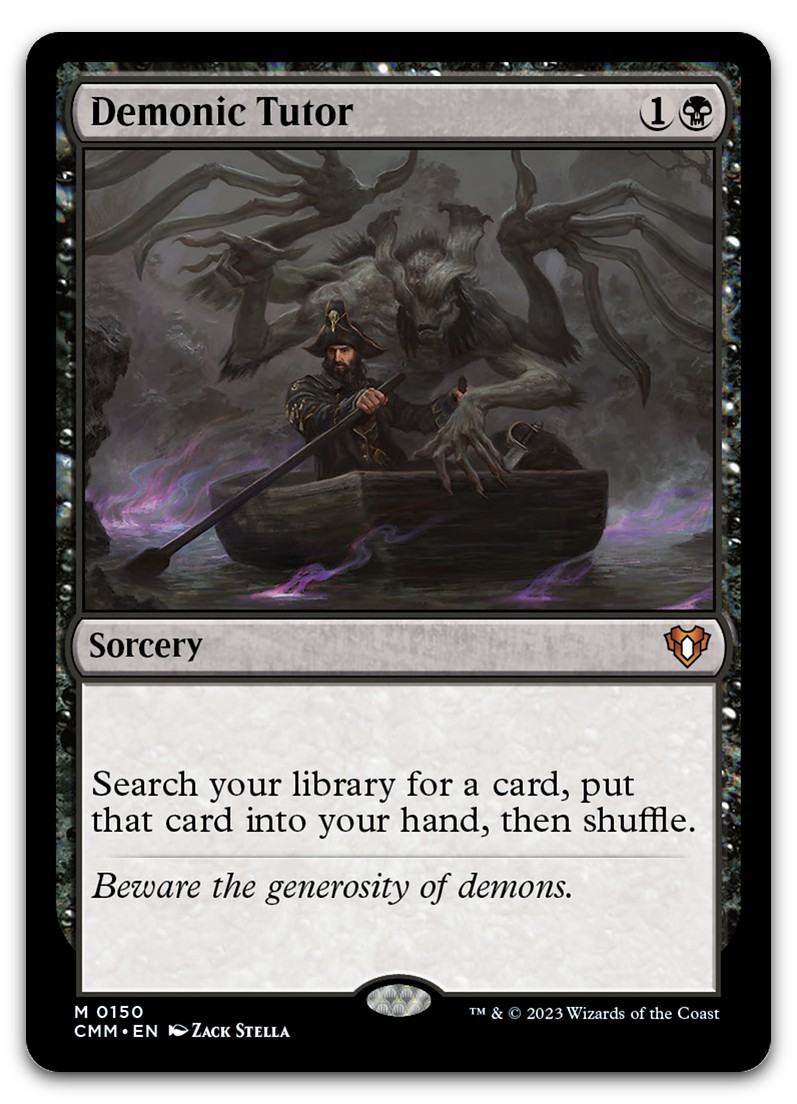 Demonic Tutor #150 (NM) Commander Masters CMM Magic MTG