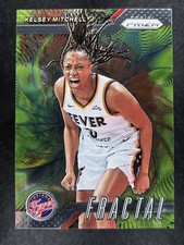 2024 Panini Prizm WNBA #4 Kelsey Mitchell Fractal Indiana Fever