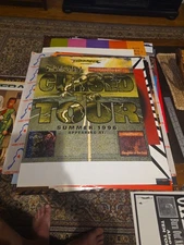 Earache Cursed To Tour 1996 Napalm Death At The Gates Carcass Promo Poster 24x18