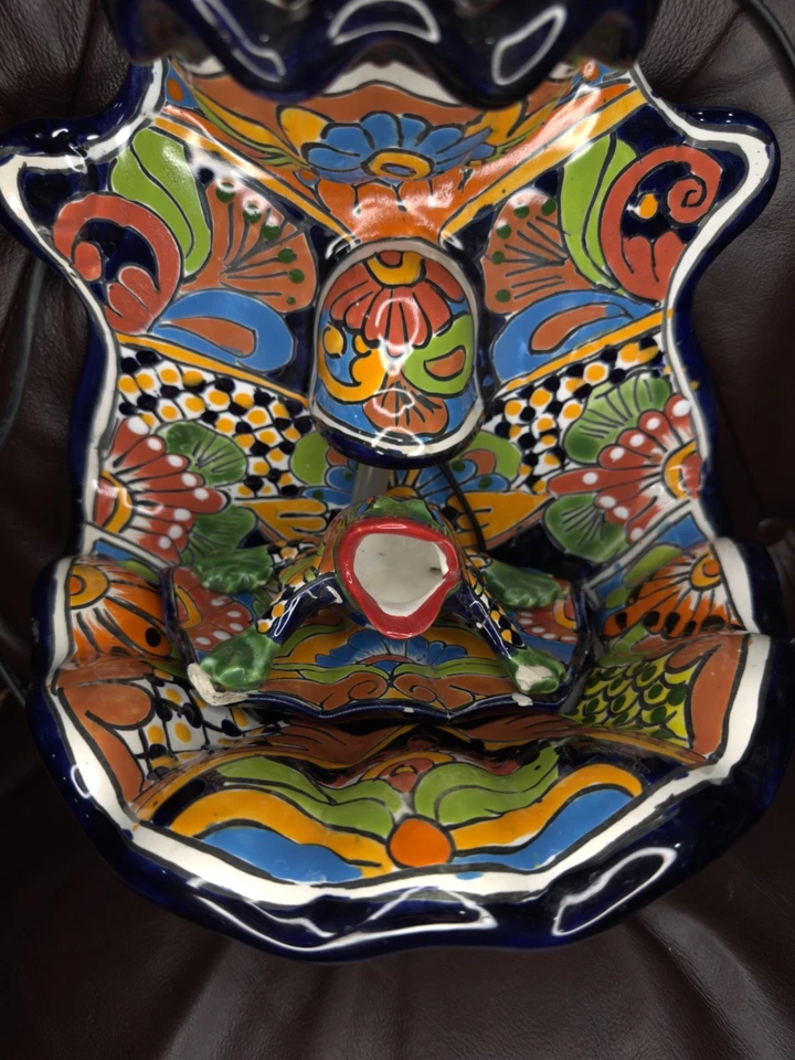 Fuente de pared Talavera mexicana hecha a mano Foto 4 de 4