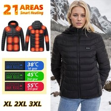21 Heating Zones Heated Vest Warm Electric USB Jacket Men Women Heating Coat