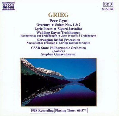 Peer Gynt . Ouvertüre . Suiten Nr. 1 & 2 . Lyric Pieces. Sigurd Jorsalfar .