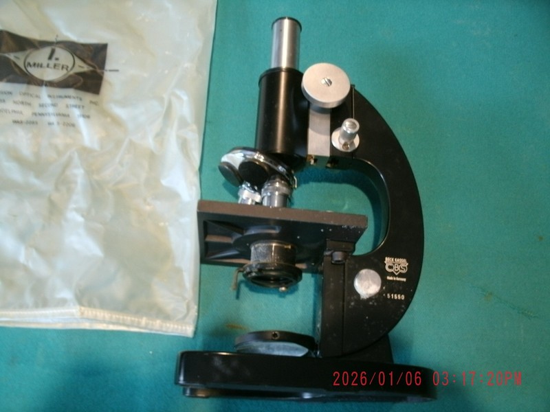 Beck Kassel CBS, Made in Germany Microscope - 10/0.30 & 43/0.65