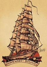 Sailor Jerry Tattoo Art 14 x 11 Photo Print