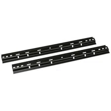 Husky Towing 30686 Universal Black Base Rails - (4-Bolt/10-Bolt Rails)