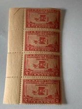 Nice Early 1928  #649 Strip of 4 MVF     Please refer to pictures