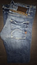 FREESOUL Jeans Schlag Hüfthose 90er Jahre Größe 27 Vintage 100% Baumwolle KILLAH
