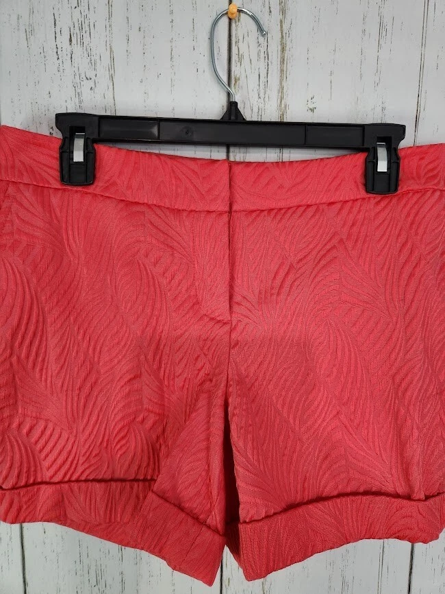 Apt. 9 Mujer Talla 6 Coral/Rojo Medio. Pantalones cortos elásticos de verano Foto 3 de 4