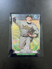 2014 Bowman Draft Chrome Black Wave Refractor Brett Graves #CDP73