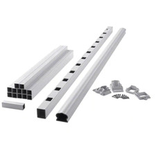 72in Composite Stair Rail Kit Patio Porch Armor Guard Prefinished Durable White