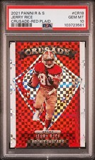 2021 Panini Rookies & Stars Crusade CR18 Jerry Rice Red Plaid Prizm PSA 10 Gem