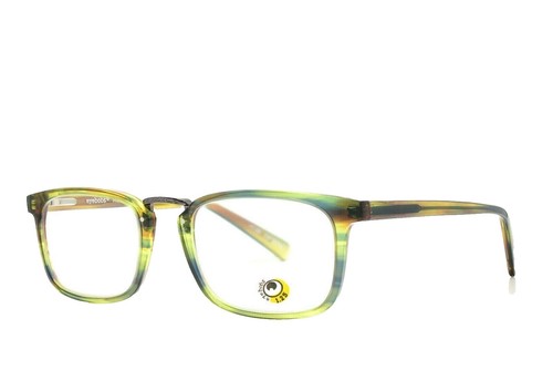 Eyebobs Gone Fishing +2.5 Brown Blue Bamboo Temple Handmade Reading Glasses Eyebobs Gone Fishing +2.5 Brown Blue Bamboo Temple Handmade  main image 4