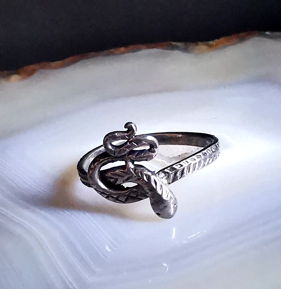 Ring Silber 925 Schlange anmutig attraktiv 19 mm sinnlich schön - Bild 2 von 4
