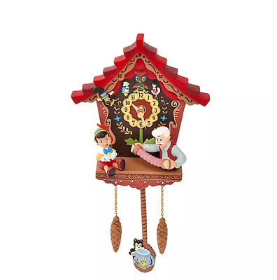 Disney Store Japan 2021 Pinocchio Wall Clock Story Collection Revival H11.8 inch 