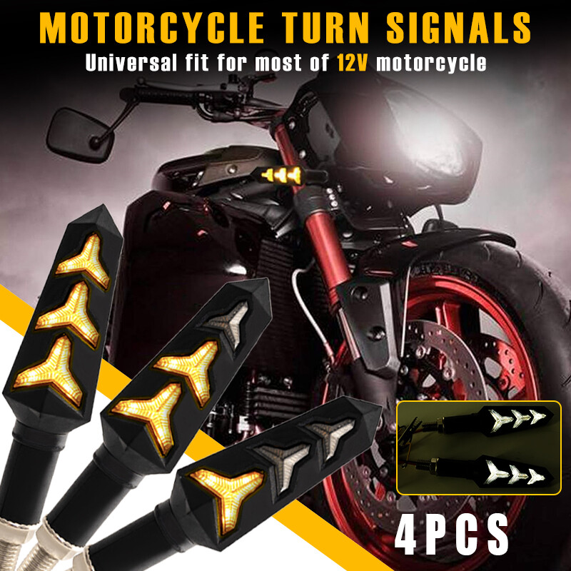 コング Amber Motorcycle Universal Water Flowing LED Turn Signal