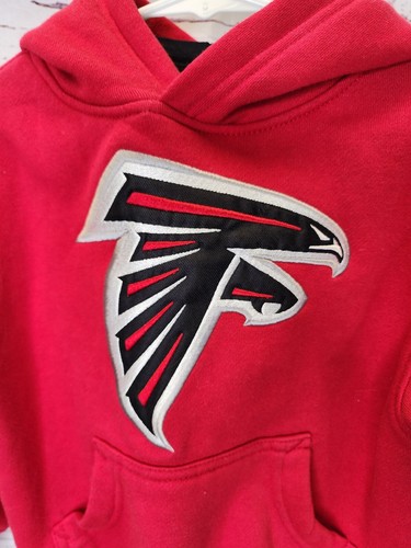 ATLANTA FALCONS KIDS CHILD SMALL SIZE 4 EMBROIDERED PULLOVER SWEATSHIRT HOODIE - Picture 2 of 5